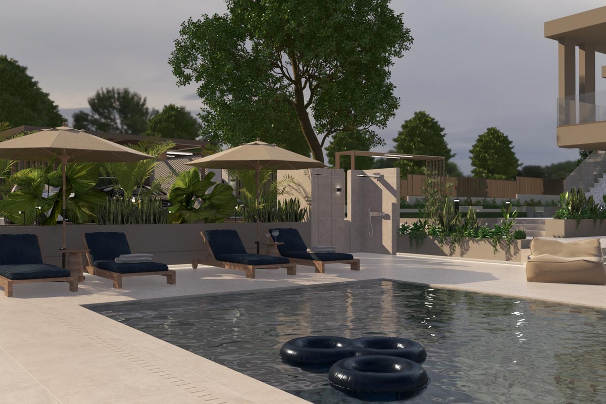 Σχεδιασμός Εξωτερικού Χώρου με Πισίνα